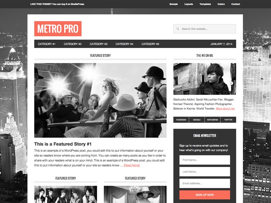 Metro Pro Theme (DigTheme.com) WordPress theme