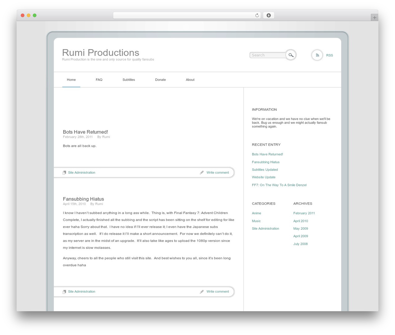 neutral WordPress theme - iloverumi.com neutral WordPress theme - iloverumi.com