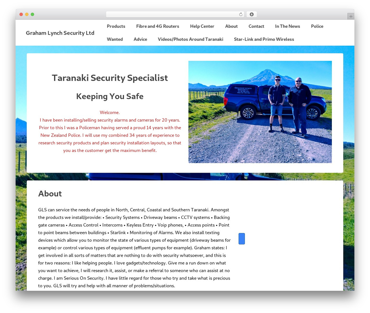 Theme WordPress Responsive - lynchsecurity.co.nz