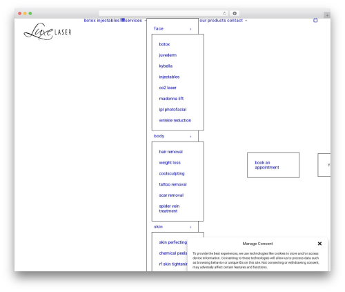 Uncode WordPress theme - luxe-laser.com