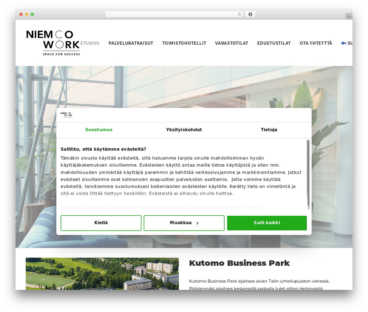 Uncode WordPress theme - niemcowork.fi