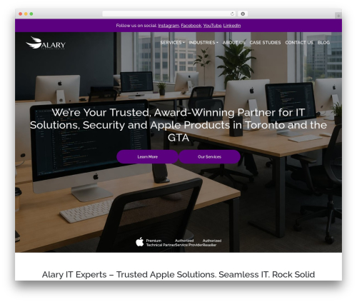 WordPress theme BootScore - alarytech.ca