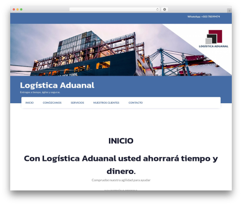 WordPress theme Fetch - logisticaaduanalsv.com