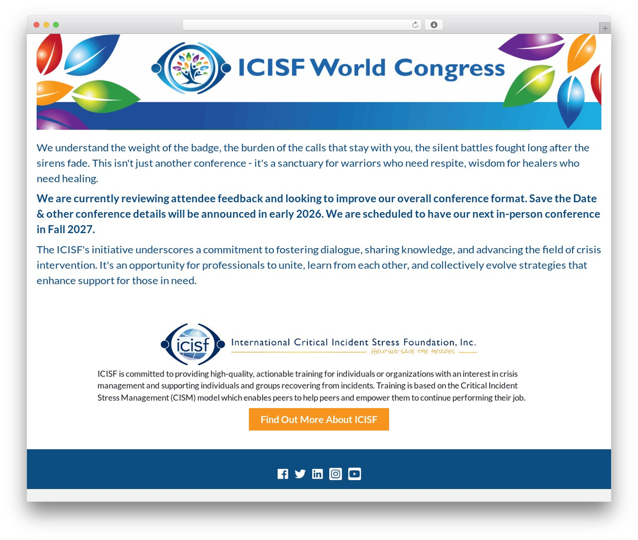 ICISF World Congress WordPress theme - icisfworldcongress.org ICISF World Congress WordPress theme - icisfworldcongress.org