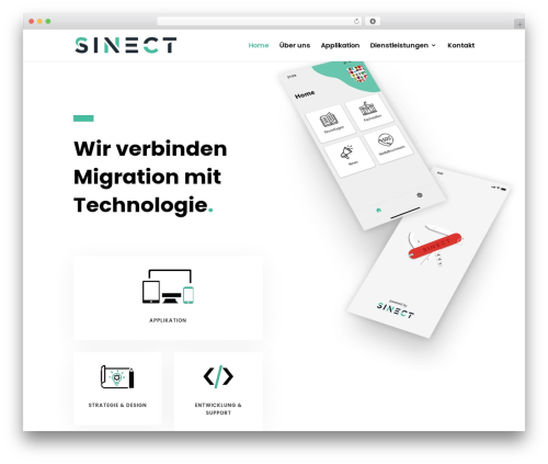 Aspen footer editor WordPress plugin - sinect.ch