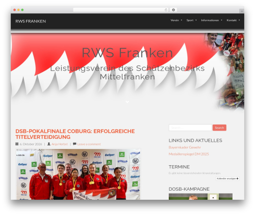 Flat Bootstrap free WordPress theme - rws-franken.de