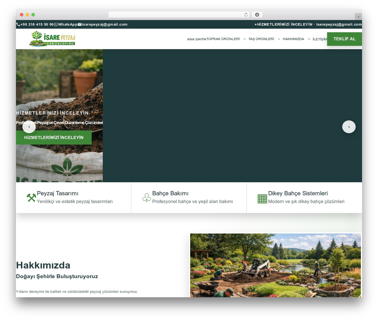 Isare WordPress theme - isarepeyzaj.com