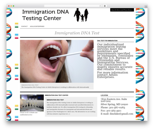 Structure WordPress theme design - immigrationdnatestcenter.com