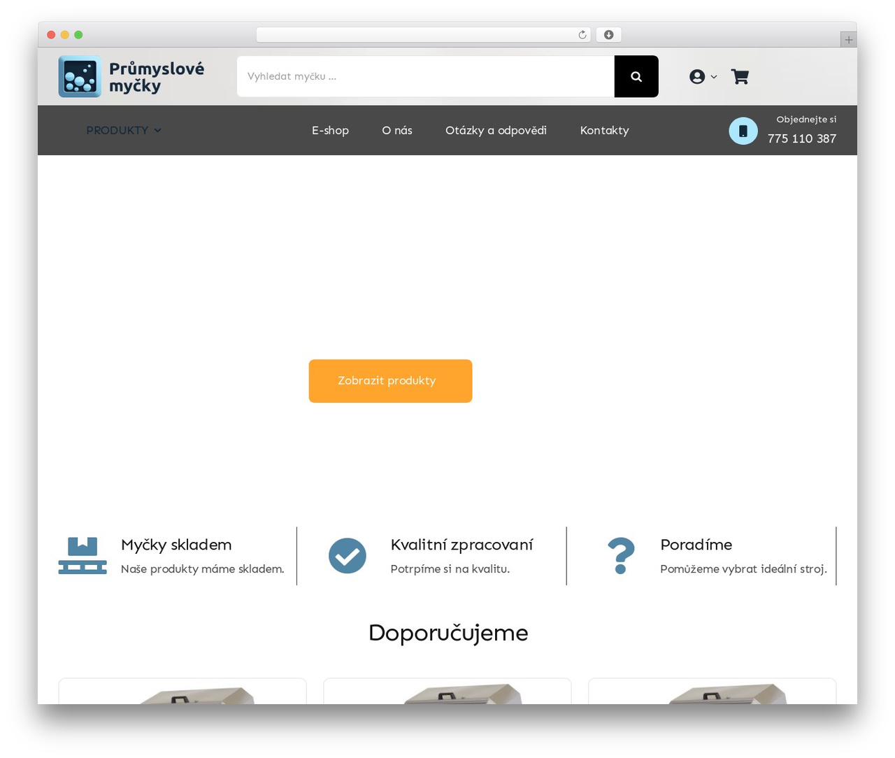 Theme WordPress Avada - prumyslovemycky.cz