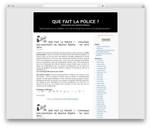 WordPress Default premium WordPress theme - quefaitlapolice.samizdat.net