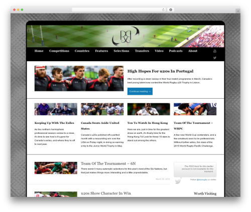 WordPress theme Expound - raysrugby.com
