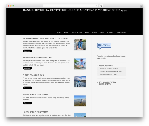 WordPress theme Method - riverflyoutfitters.com