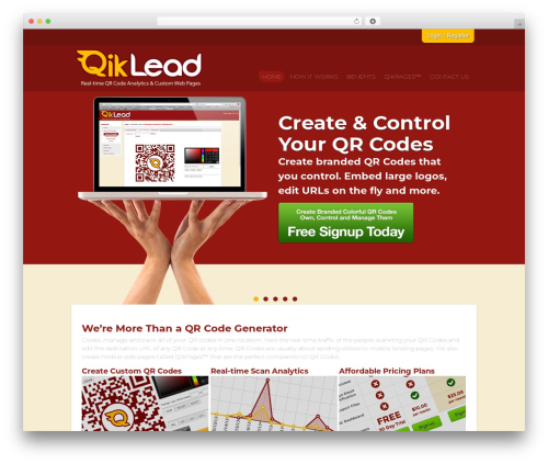 WordPress theme The Developer - qiklead.com
