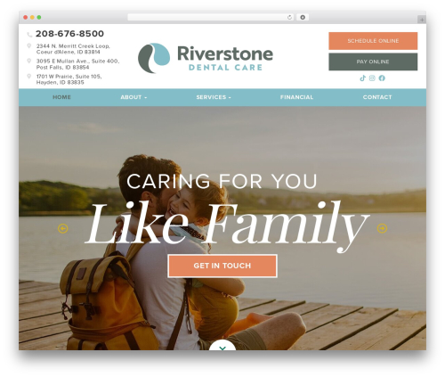 Theme WordPress Practice - riverstonedental.com