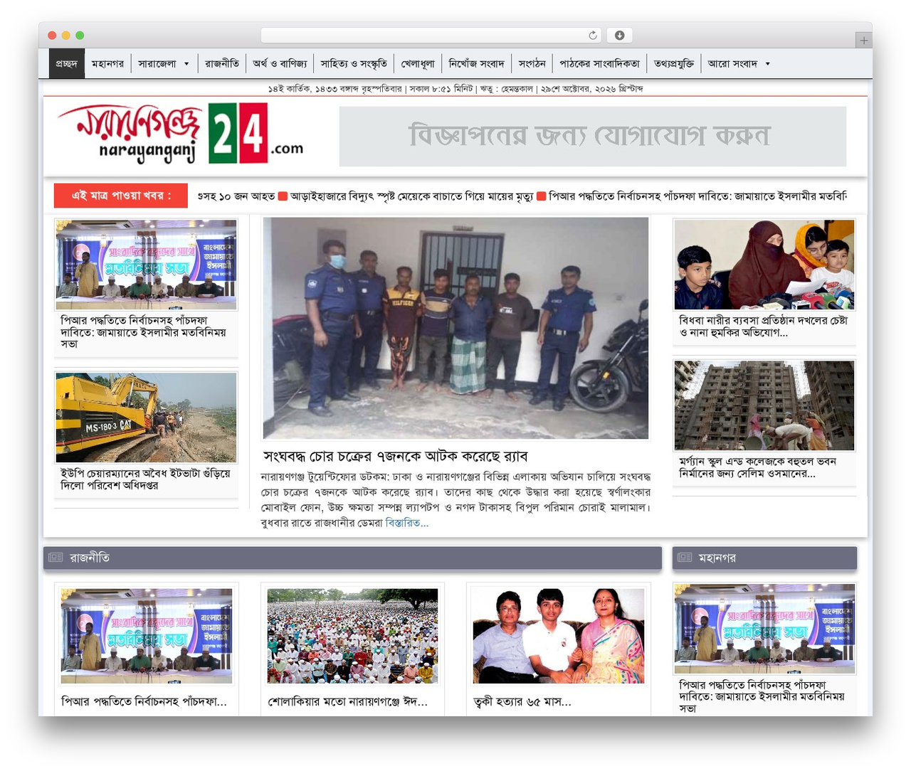 Theme WordPress WS Light Green - narayanganj24.com