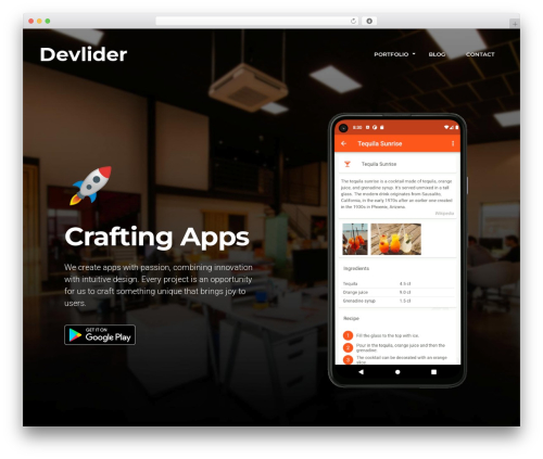 WordPress theme Appset - devlider.com