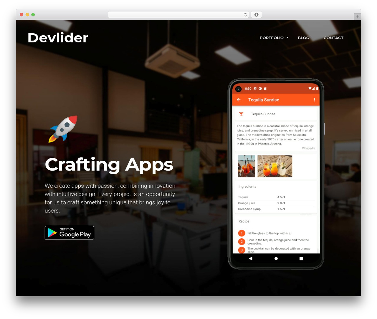 WordPress theme Appset - devlider.com