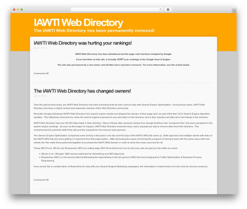 WordPress theme HelloSexy - iawti.org