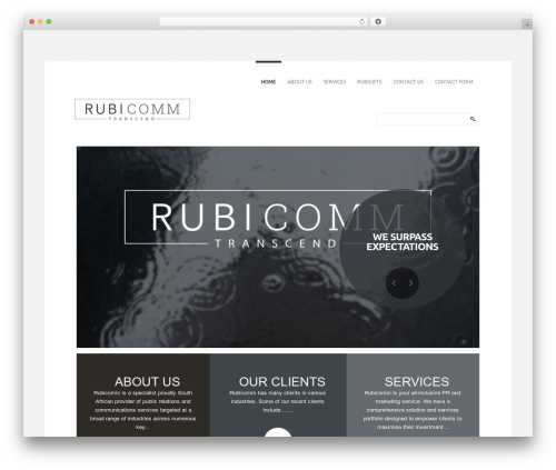 WordPress theme Rubicomm Theme - rubicomm.co.za