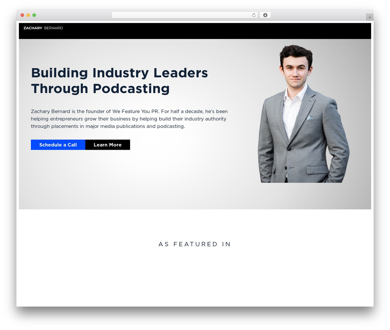 Builder Theme premium WordPress theme - zacharybernard.com
