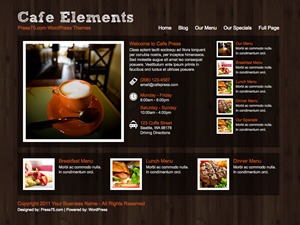 Cafe Elements WP theme by Press75.com