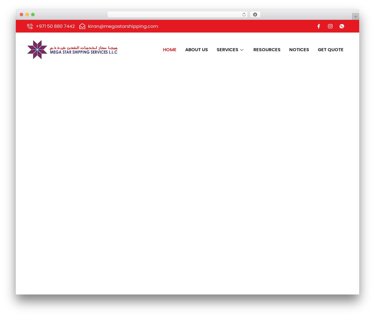 Globlink theme WordPress - megastarshipping.com