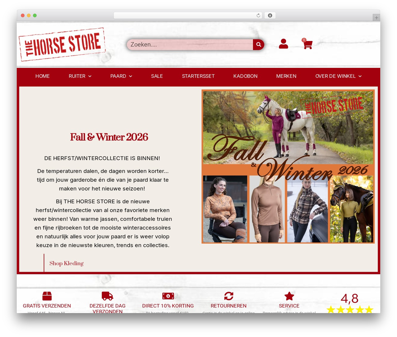 The Horse Store WordPress store theme - thehorsestore.nl The Horse Store WordPress store theme - thehorsestore.nl