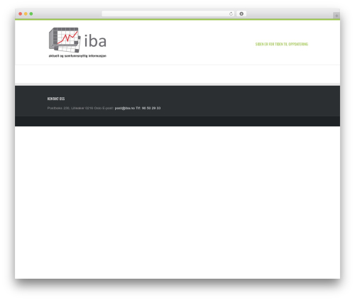 Kakia WordPress theme - iba.no