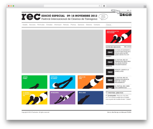 REC2 theme WordPress - rec12.festivalrec.com