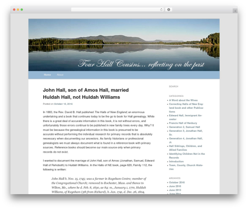 Twenty Eleven theme WordPress free - 4hallcousins.com