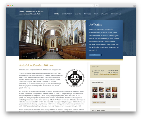 WordPress theme Custom Theme Website Framework - irishchaplaincyparis.fr