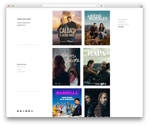 WP theme Kathy - albagallego.com