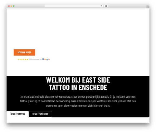 Hello Elementor theme WordPress - eastsidetattoo.nl