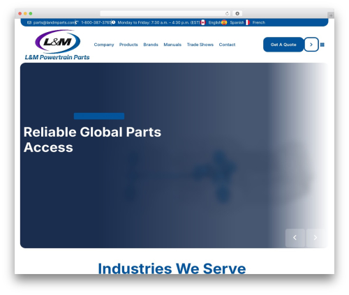 Logistify core WordPress plugin - lmpowertrainparts.com