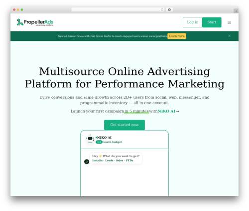 Propeller best WordPress theme - static.propellerads.com