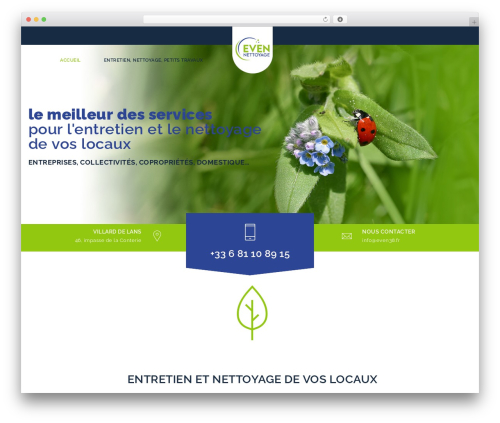 Purify premium WordPress theme - even38.fr