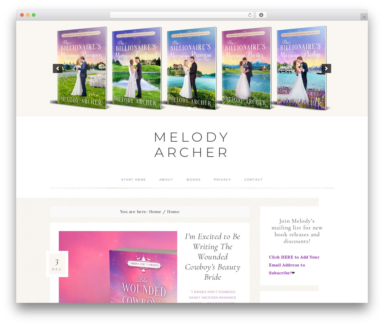 Genesis theme WordPress - melodyarcher.com