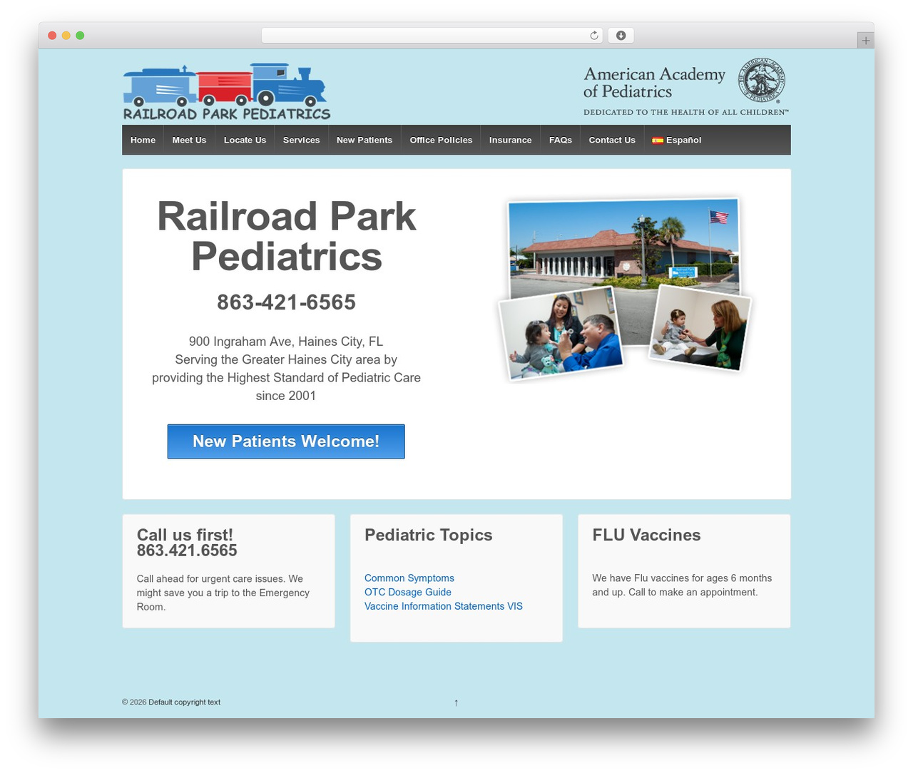 Responsive theme WordPress free - railroadparkpediatrics.com
