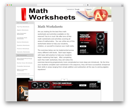 Theme WordPress Comet - imathworksheets.com Theme WordPress Comet - imathworksheets.com