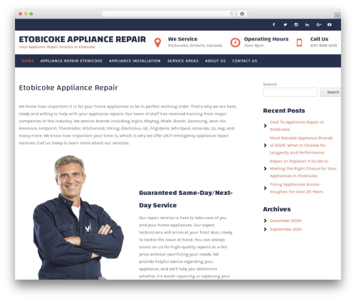 WordPress theme Creatures Lite - etobicokeappliancerepair.ca