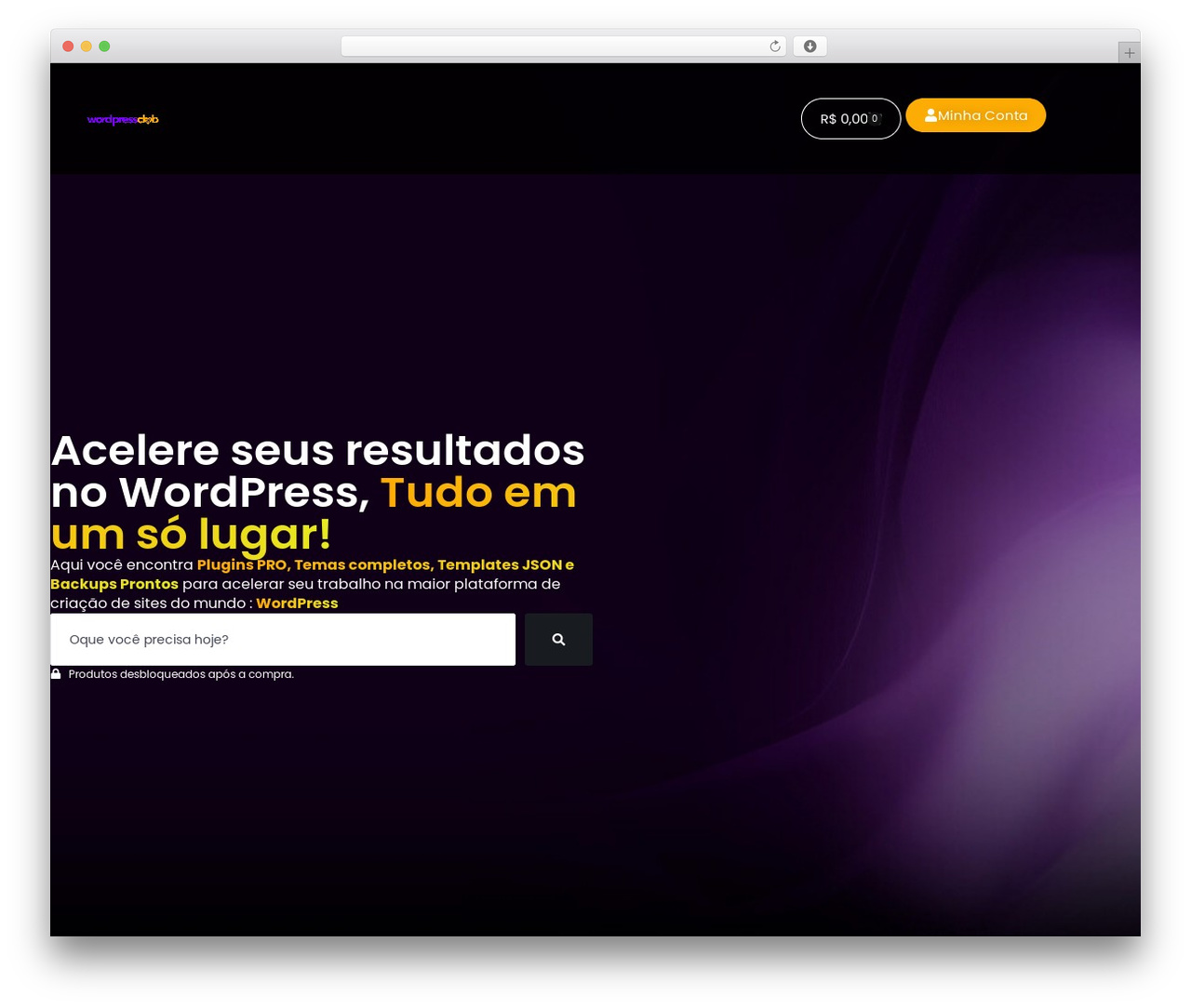 WordPress theme Hello Elementor - wordpressclub.com.br