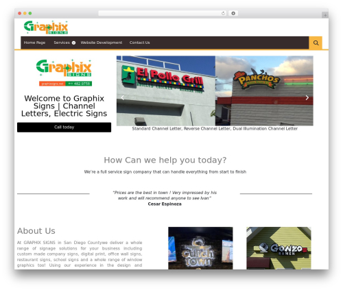 WordPress theme Interior Designs - graphixsigns.net