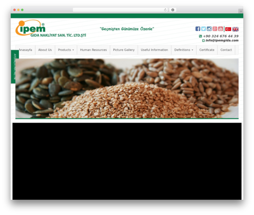 WordPress theme İpem - ipemgida.com