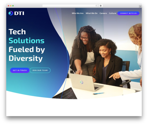 WordPress website theme Divtech - divtech.com