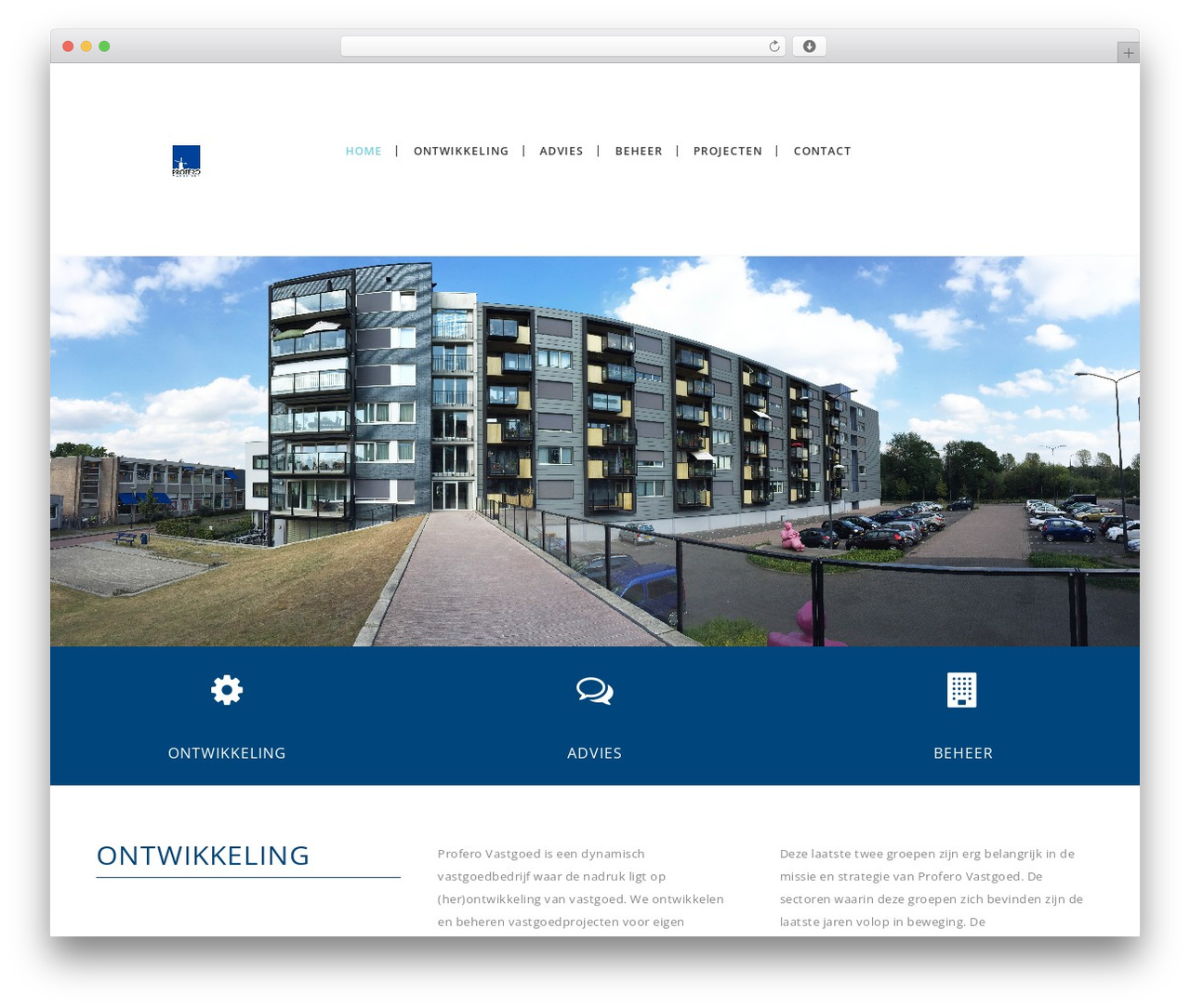 WP Suarez theme WordPress - proferovastgoed.nl