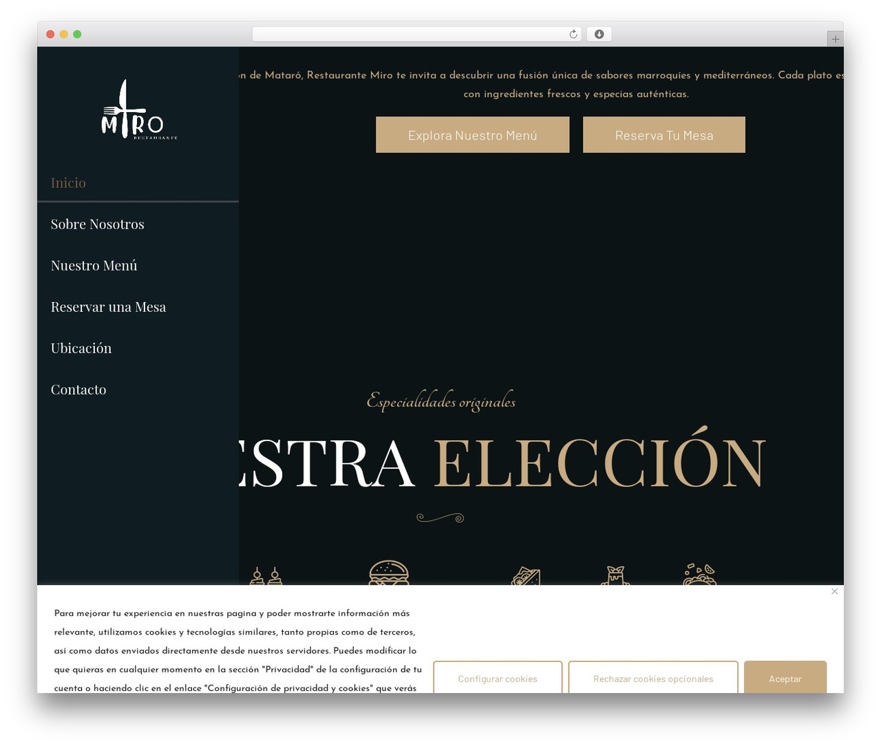 Earls theme WordPress - restaurantemiro.com