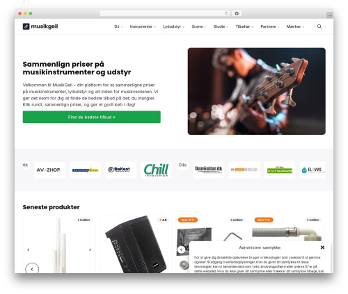 Feed Engine WP theme - musikgeil.dk