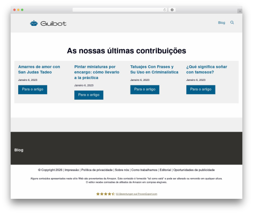 GeneratePress WordPress theme - guibot.pt