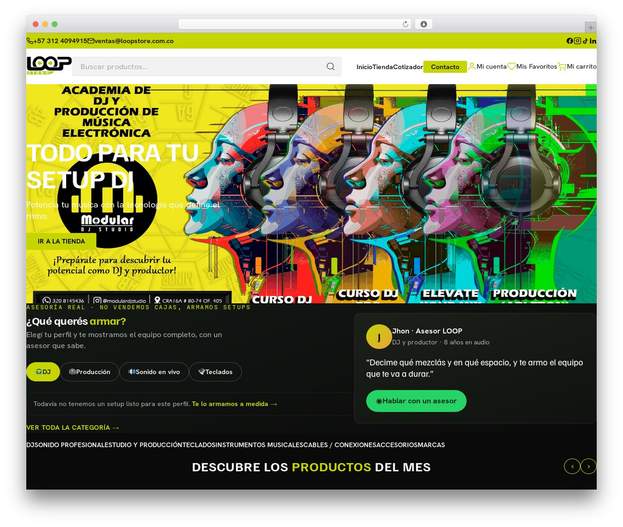 LoopStore WordPress theme - loopstore.com.co