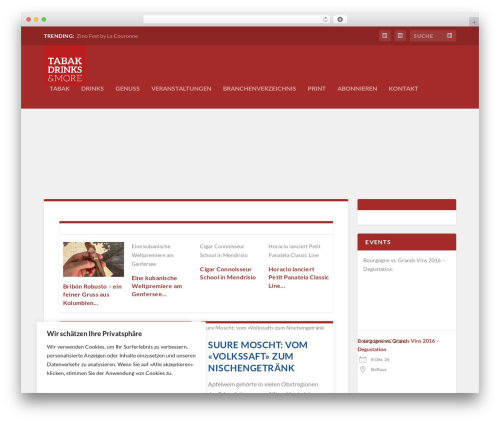Theme WordPress Extra - tabakdrinksandmore.ch